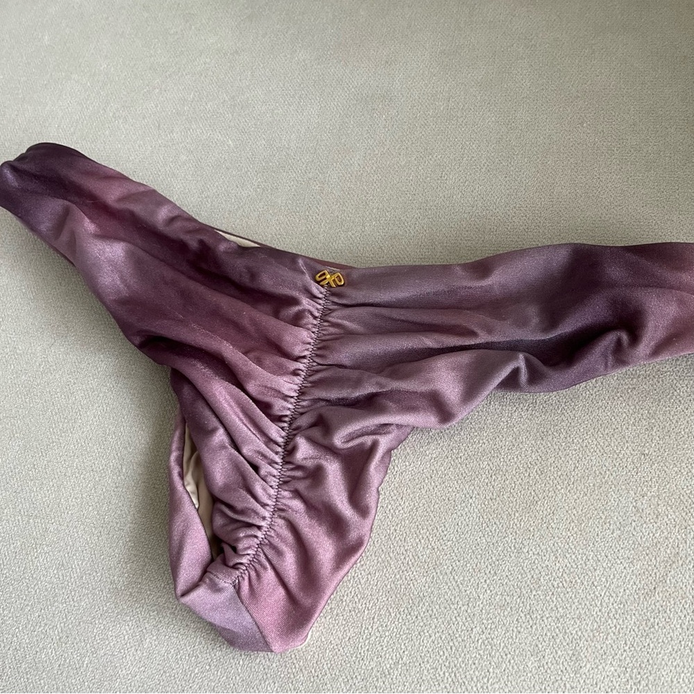 PQ Swim Purple satin ombré Bikini Bottom